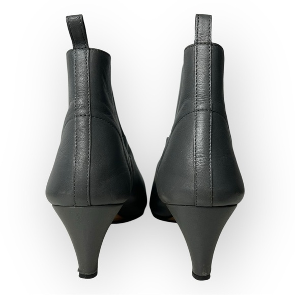 Repetto Grey Leather Chelsea Kitten Heel Ankle Boots 40 - Picture 4 of 12